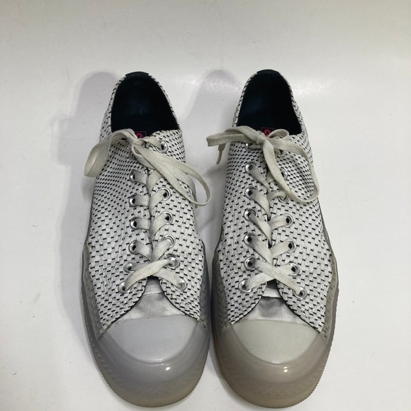Converse Chuck Taylor 70 Low Woven White Black Translucent 164085C Mens 10 - Picture 5 of 7